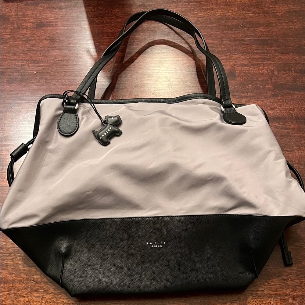 Radley London Two-Tone Black and Gray Tote